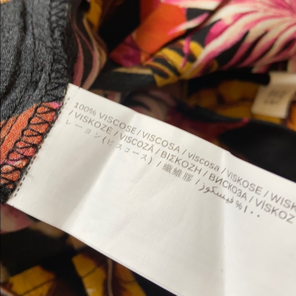 MANGO floral wide leg pants - Picture 5 of 5